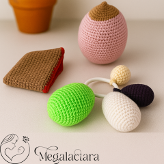 Yeni doğan Üçlü Set - Mide Kapasitesi -Ağızlık- Meme Maketi – Örgü Eğitim Materyali