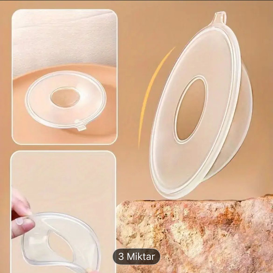 Silikon Süt Toplayıcı Kapak – Sızdırmaz, Esnek, Şeffaf Göğüs Süt Toplama ve Nipel Koruma Kabı (2 li)